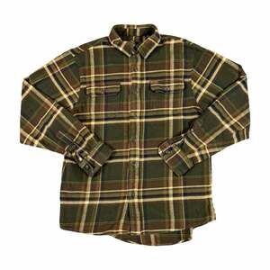 Orvis Men’s Plaid Flannel Button-Up Shirt Long Sleeve Pockets Size M